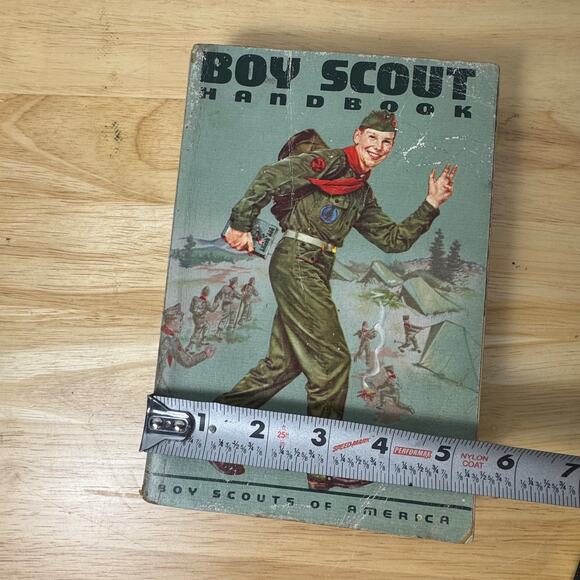BSA Boy Scout Handbook 6th Ed. 2nd Print 1960 Norman Rockwell Cover - Picture 13 of 13